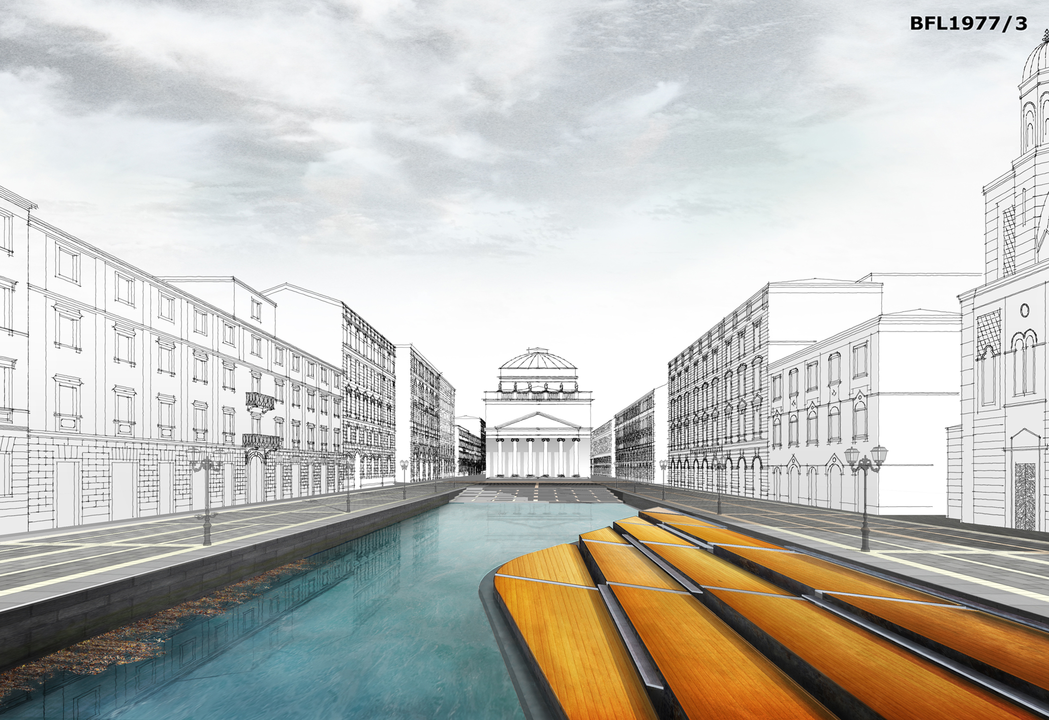 TRIESTE concorso canal grande prospettiva